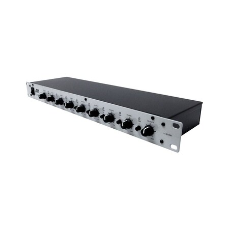 Monoprice 8-Channel 1U Mic Line Rack Mixer with Phantom Power 615108